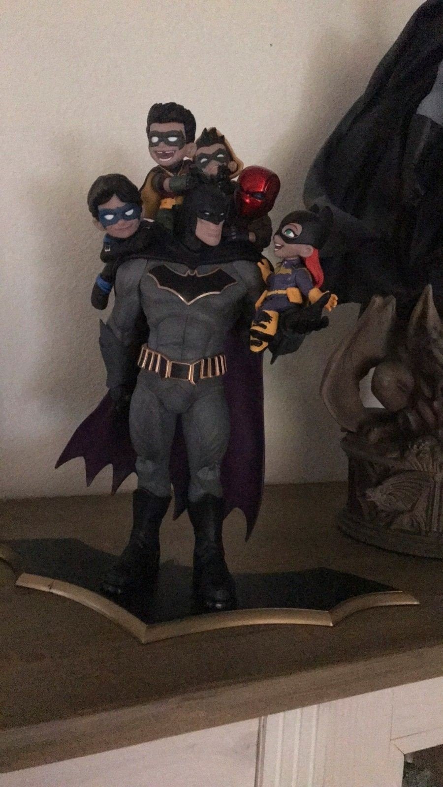 Batman met famillie 38 cm hoog, Ophalen of Verzenden, Zo goed als nieuw