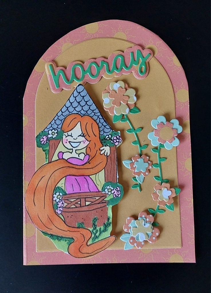 nieuw- kadolabel Rapunzel ( inspiratie Blond-getekend), Ophalen of Verzenden, Nieuw, Overige thema's