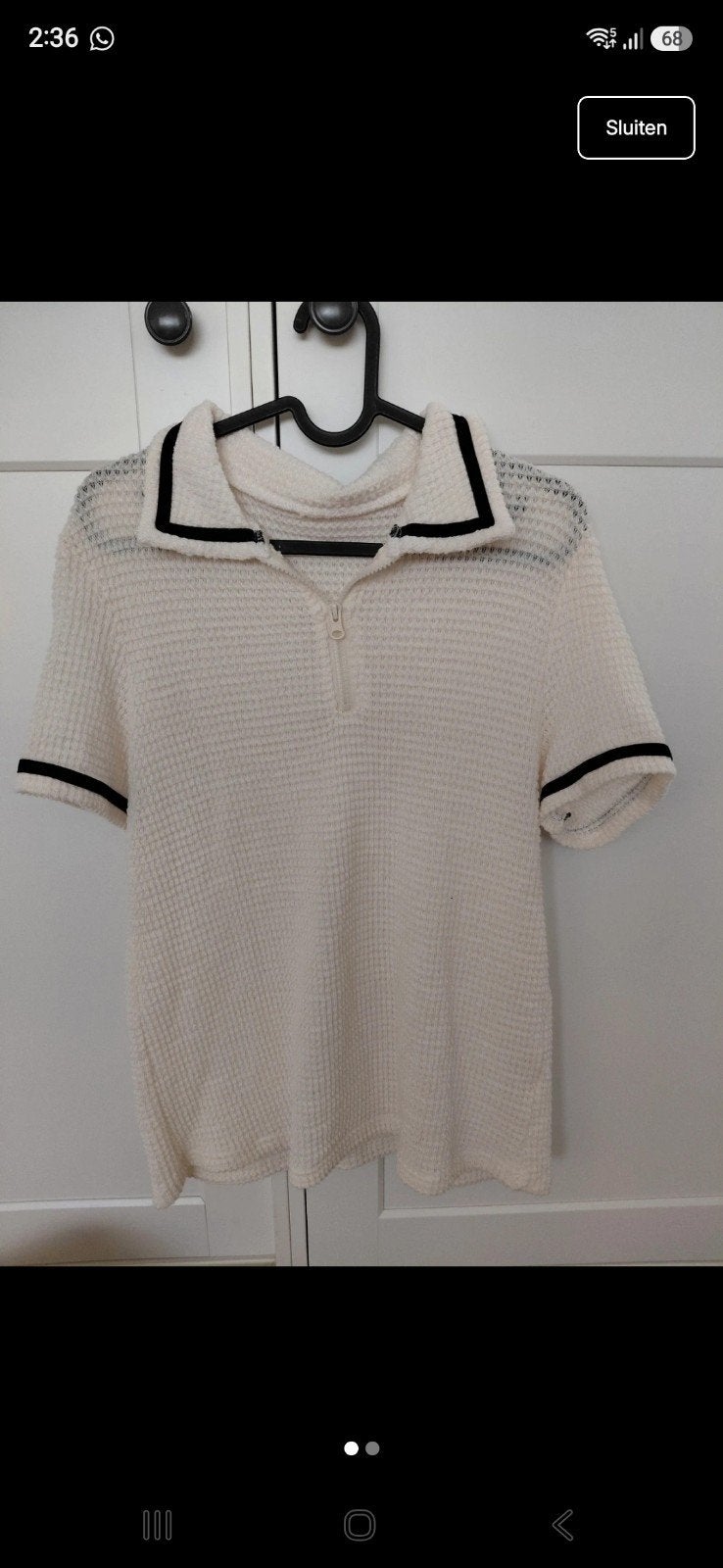 Witte polo shirt, Kleding | Dames, T-shirts, Wit, Nieuw, Ophalen of Verzenden, Korte mouw