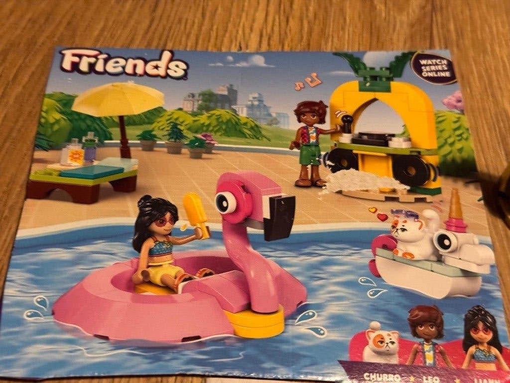 LEGO Friends 42658 – Zwembadfeestje met flamingo en eenhoorn, Lego, Friends, Ophalen of Verzenden, Zo goed als nieuw