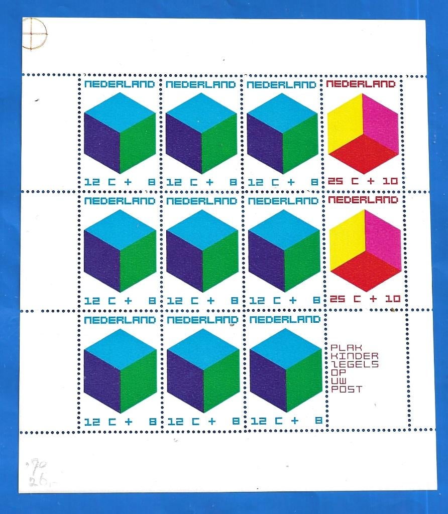 Kinderpostzegels 1970 - Blok NVPH 983, Verzenden, Na 1940, Postfris