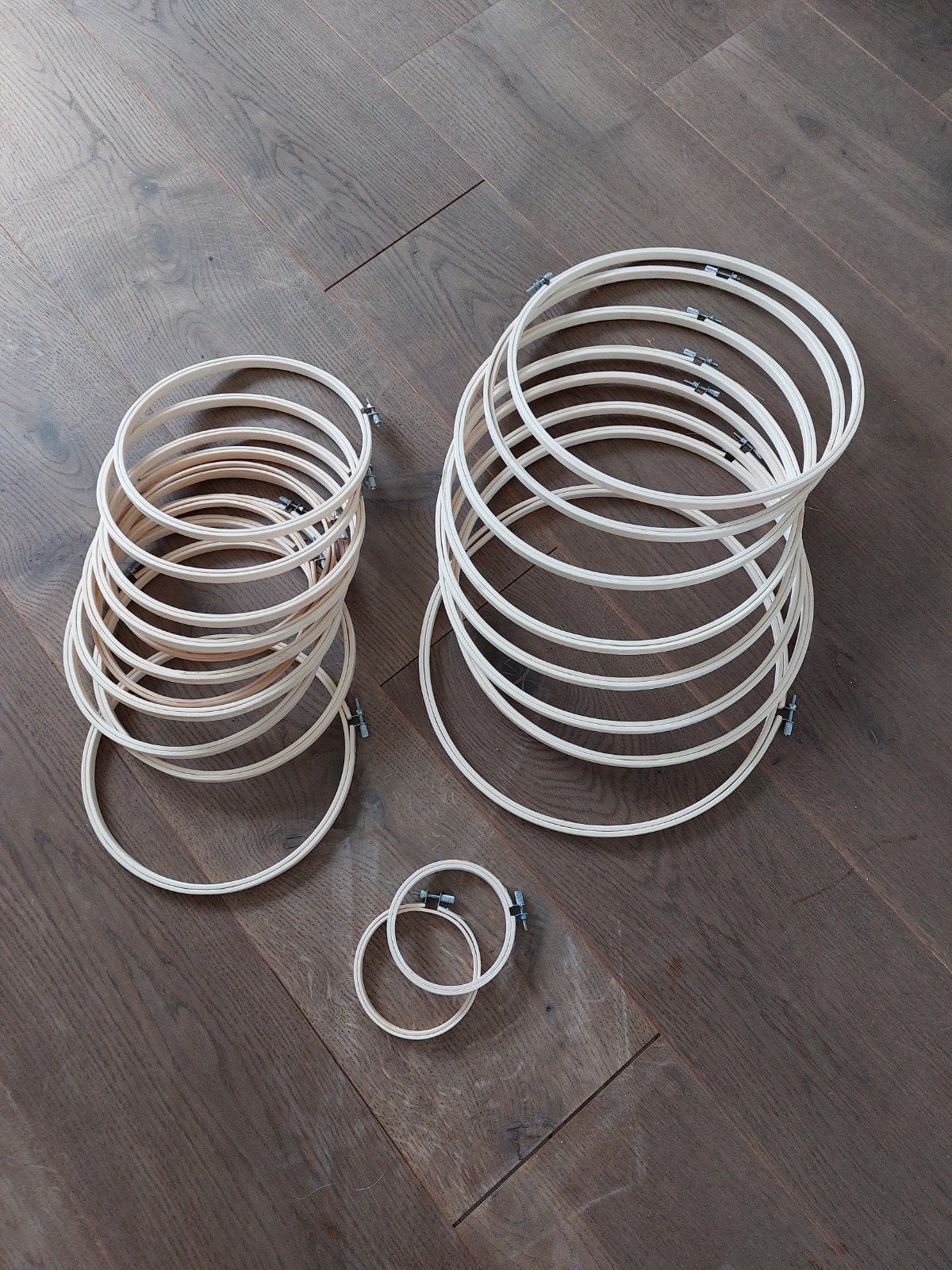 Houten Bamboe Borduurring Borduurringen Ring Hoepel Partij, Hobby en Vrije tijd, Ophalen of Verzenden, Nieuw, Borduurpakket