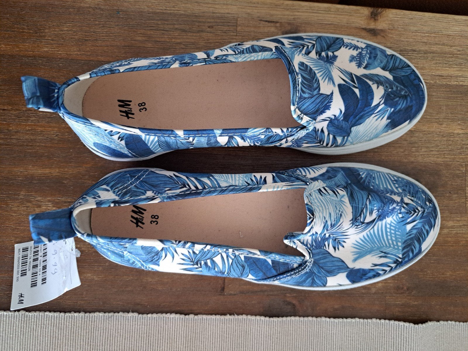H & M zomer schoenen nieuw 38, Ophalen, Nieuw, Blauw, Sneakers of Gympen
