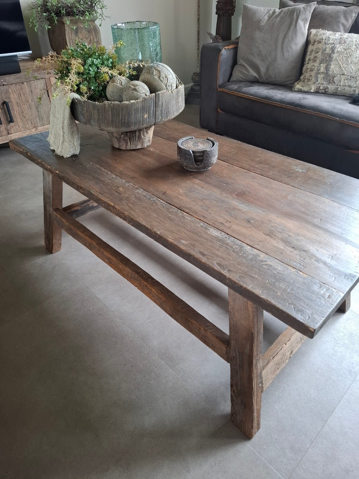 Salontafel aura peeperkorn sober, Ophalen, Gebruikt, 50 tot 100 cm, Sober landelijk