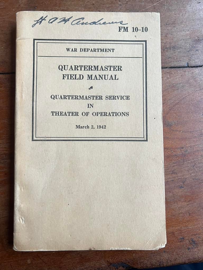 WO2 Amerikaans voorschrift Quartermaster ETO 1942 aanvoer, Verzamelen, Militaria | Tweede Wereldoorlog, Amerika, Ophalen of Verzenden
