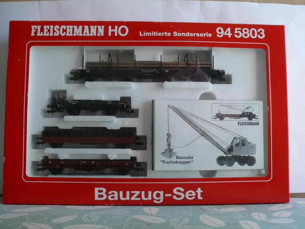 fleischmann  Bauzug-set 94 5803, Gelijkstroom, Fleischmann, Ophalen of Verzenden, Nieuw