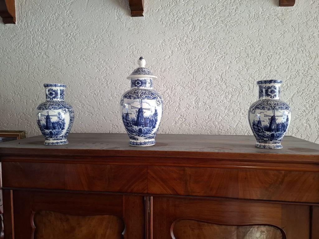 delftsblauwe vazen 3 stuks, Ophalen