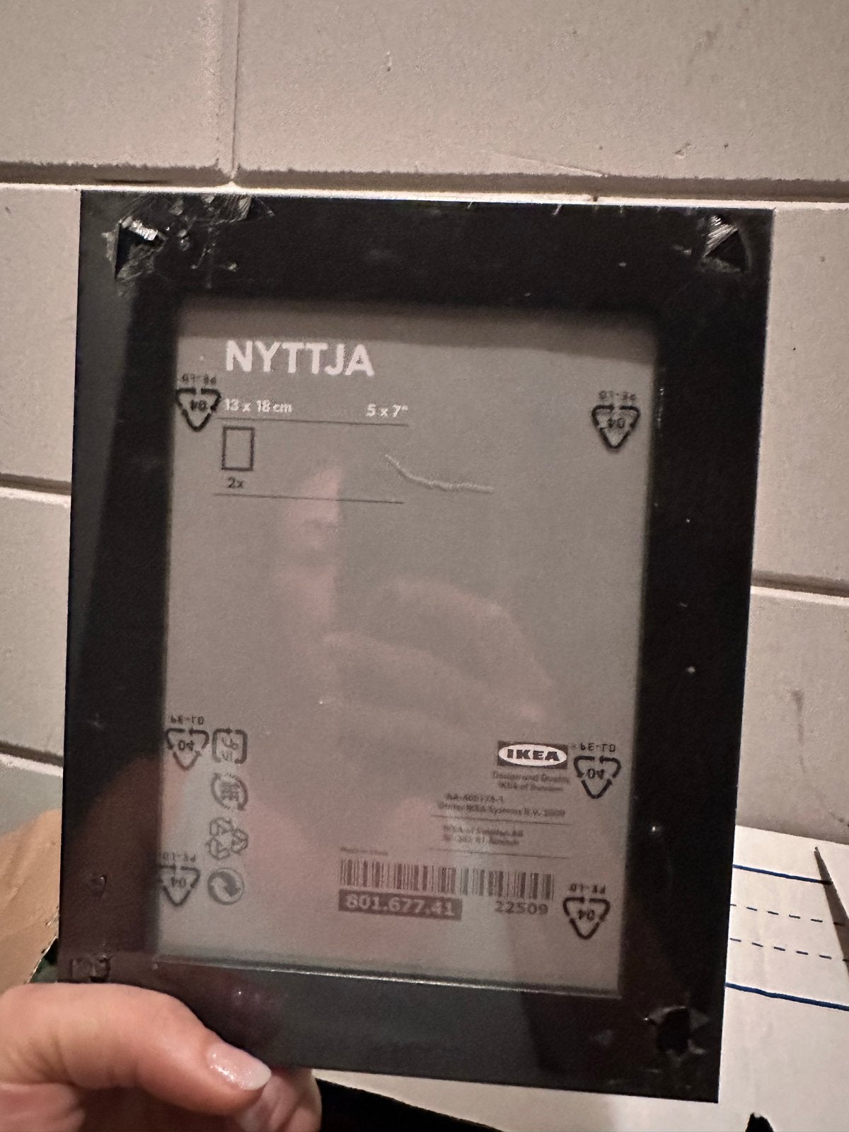 Partij IKEA NYTTJA fotolijsten - Zwart - 13x18 cm (50+ st), Ophalen, Nieuw, Kunststof, Minder dan 50 cm