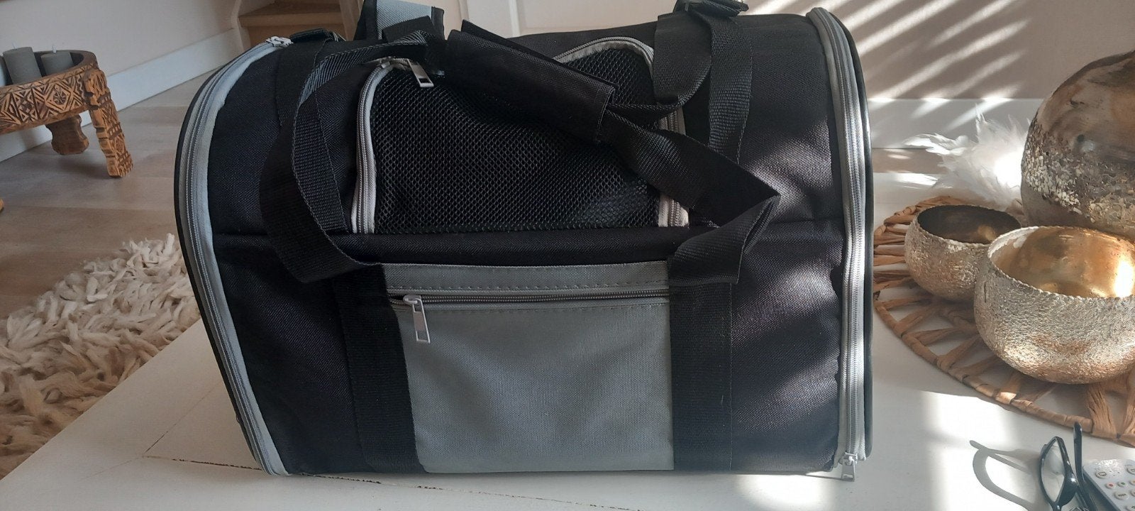 in nieuwstaat honden (rug)tas, Dieren en Toebehoren, Honden-accessoires, Ophalen, Zo goed als nieuw