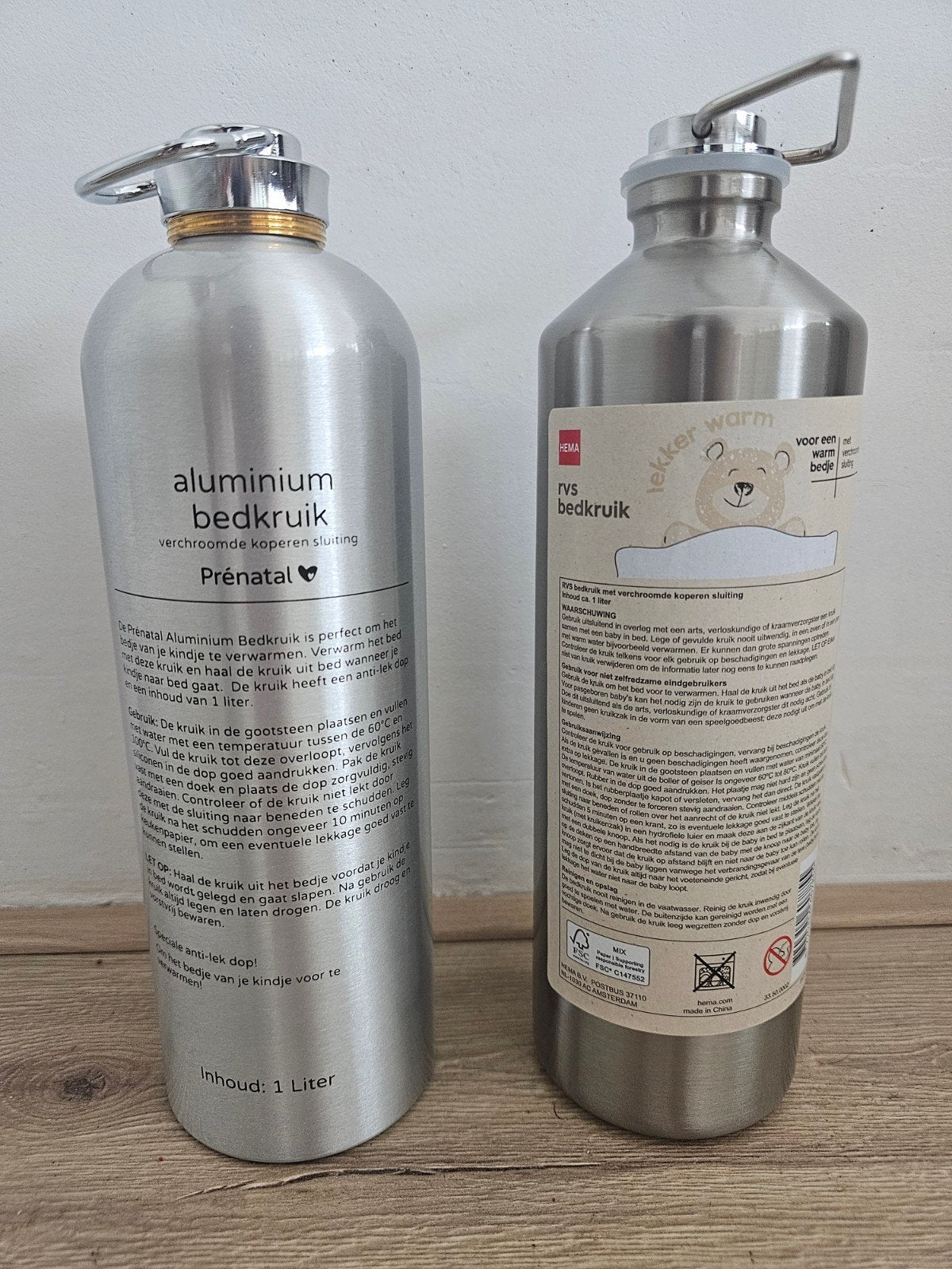 Aluminium kruiken- Nieuw! 2 stuks, Ophalen, Nieuw, Overige typen, Prenatal