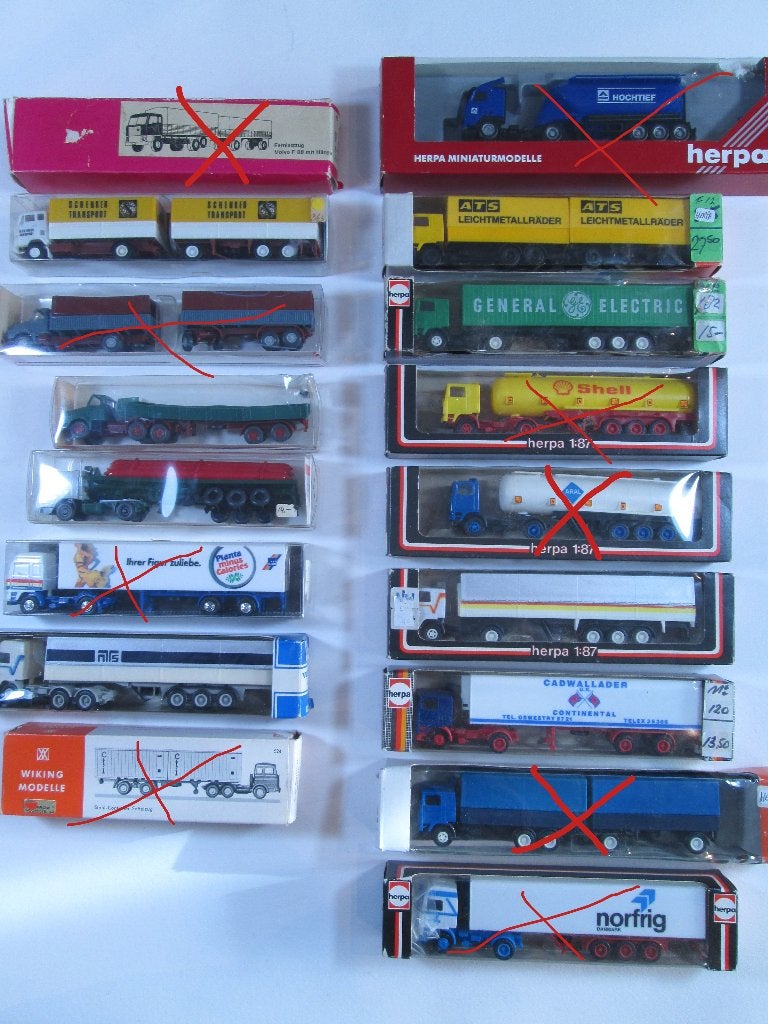 VOLVO Herpa - Wiking - Albedo - F88 / F89 / F10 / F12 / N10, Ophalen of Verzenden, Nieuw, Bus of Vrachtwagen, Herpa