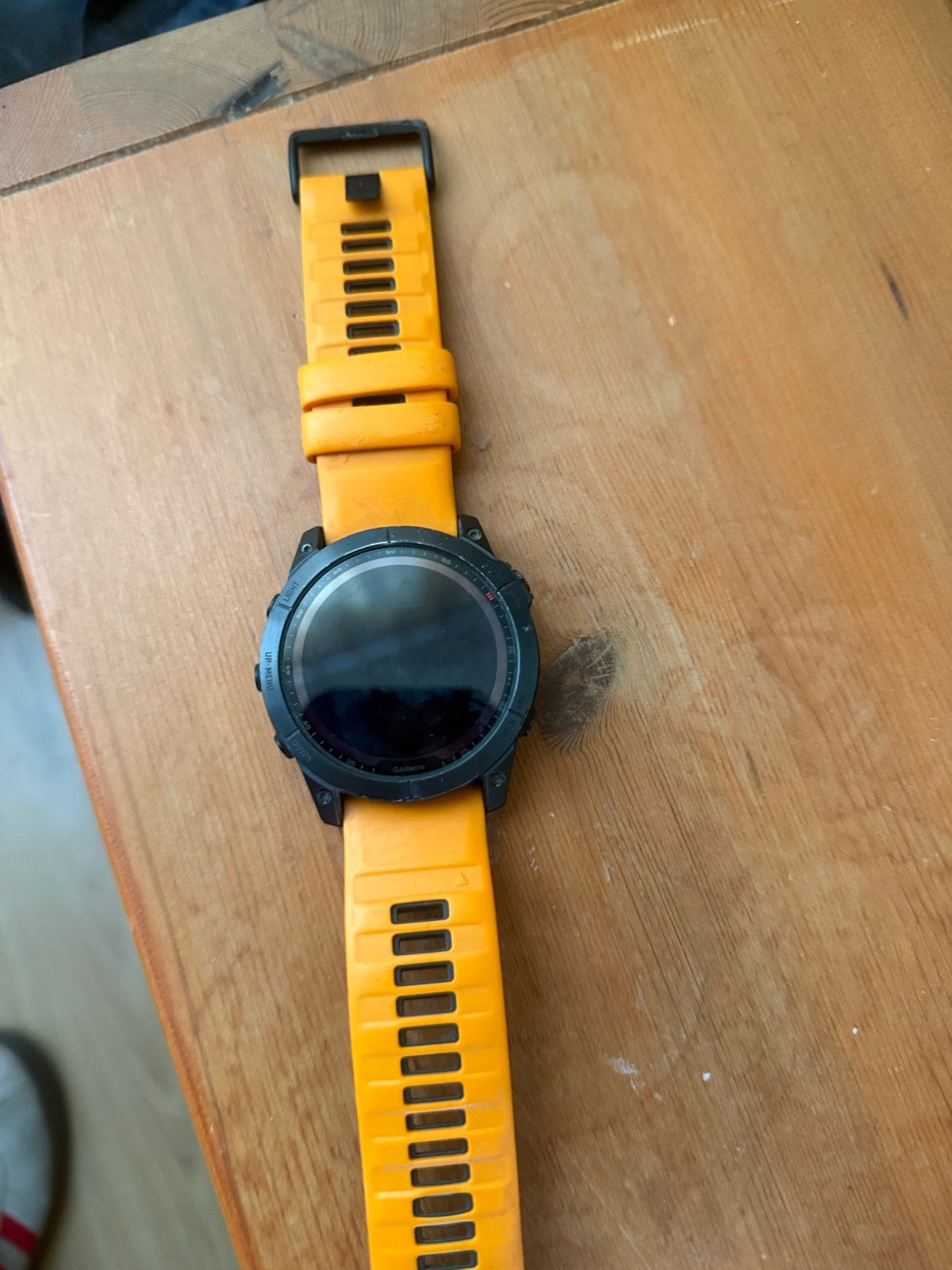 Garmin Fenix 7X Sapphire Solar - Oranje bandje, Afstand, Oranje, Ophalen of Verzenden, Zo goed als nieuw