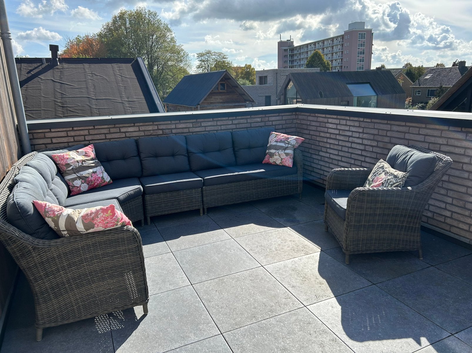 Tuinset / Loungeset, Ophalen, Gebruikt, Eettafel, Rotan