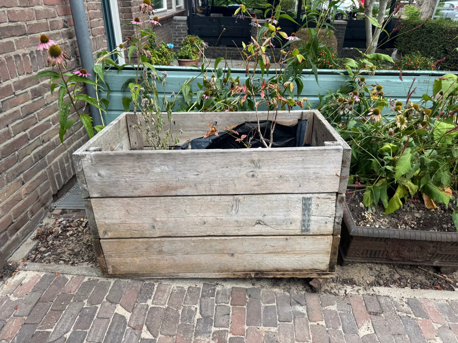 Gratis moestuinbak, Ophalen, Zo goed als nieuw, Hout