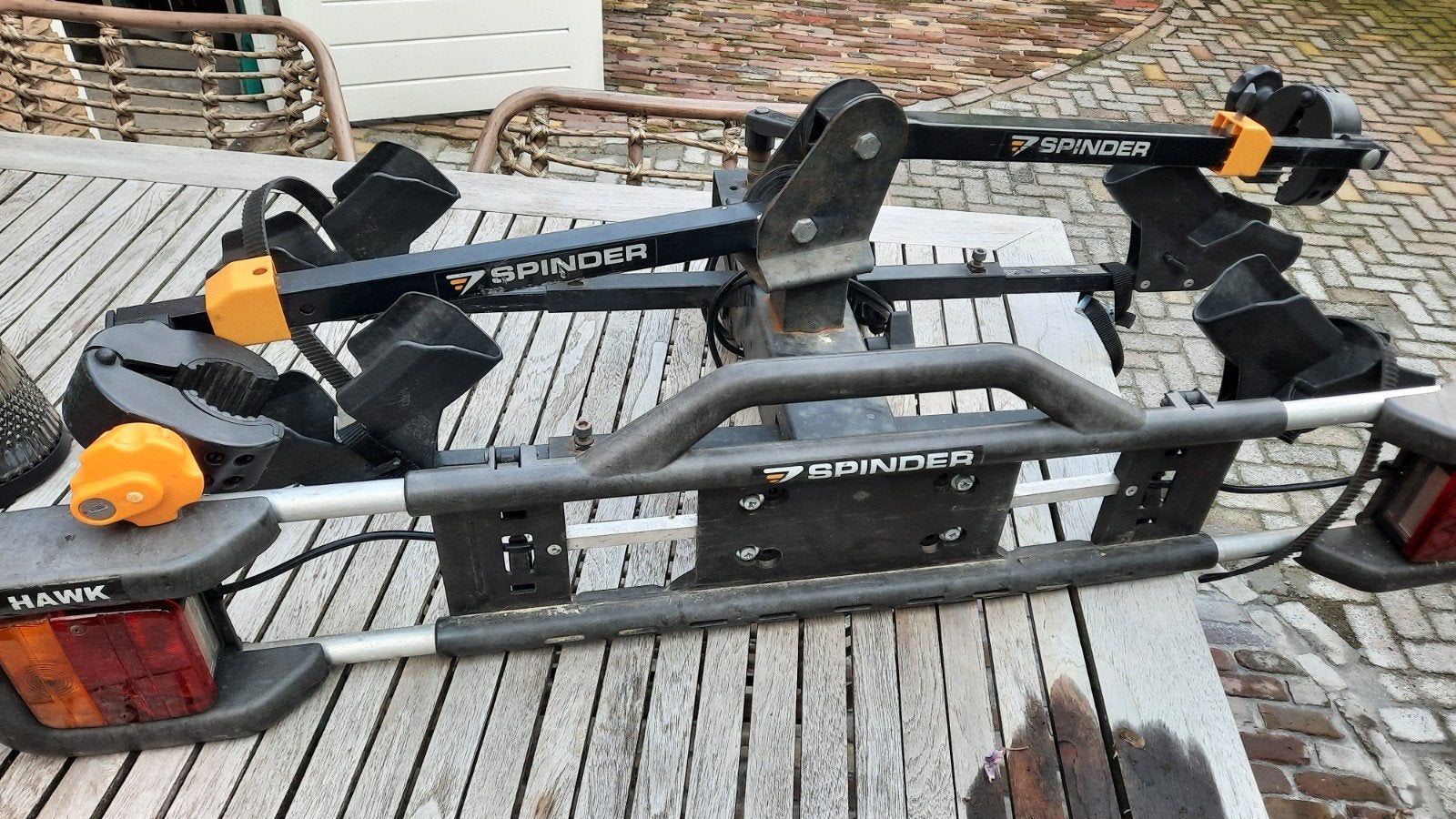 fietsendrager voor 2 fietsen, Ophalen, Gebruikt, Brede banden, 2 fietsen