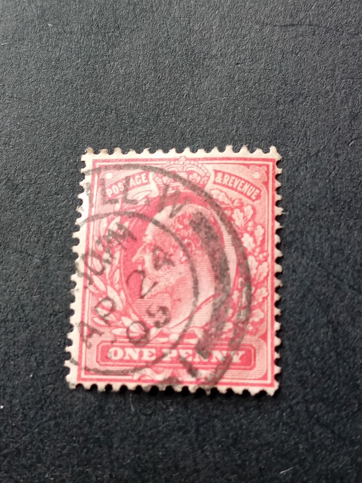 Victoria Penny Red postzegel, gestempeld, Postzegels en Munten, Postzegels | Europa | UK, Ophalen of Verzenden, Gestempeld