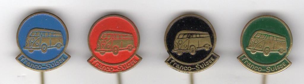 4 speldjes FRANCO SUISSE VOLKSWAGEN BUS (A9), Verzamelen, Ophalen of Verzenden, Gebruikt, Overige onderwerpen