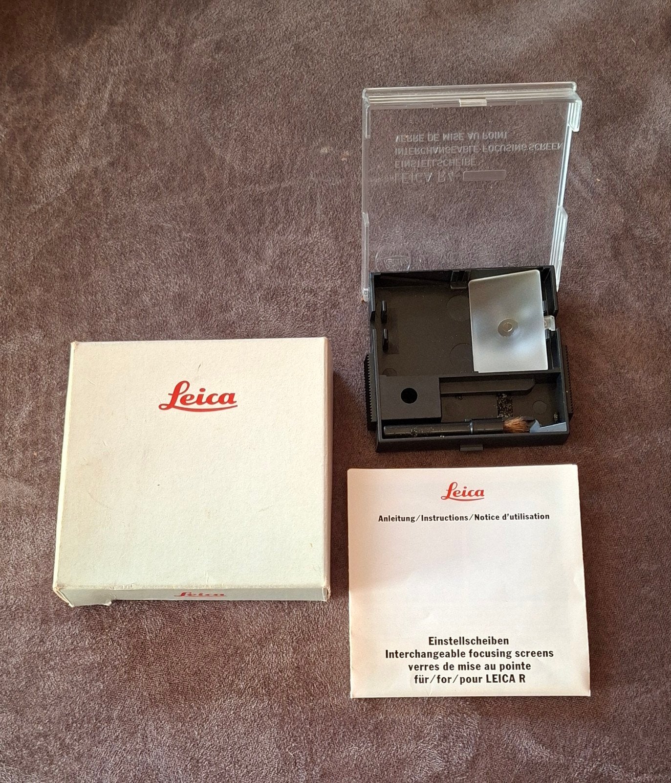 Leica verwisselbare matglas voor Leica R camera's, Ophalen of Verzenden, Gebruikt, Spiegelreflex, Leica