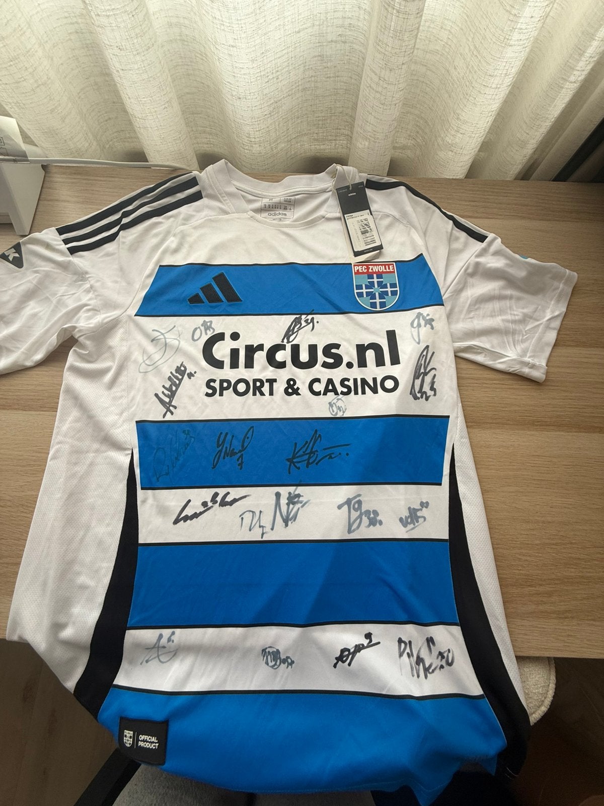 PEC Zwolle 24/25 volledig gesigneerd nieuw met kaartje, Ophalen of Verzenden, Nieuw, Shirt