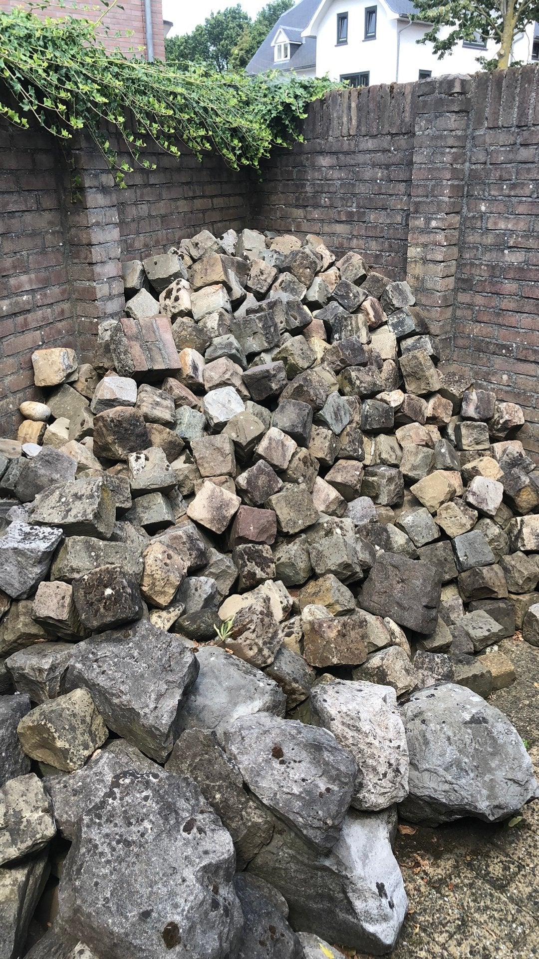 Originele gerecupereerde kasseien ca.14x14 cm, Tuin en Terras, Ophalen, Overige materialen, Gebruikt, Kei