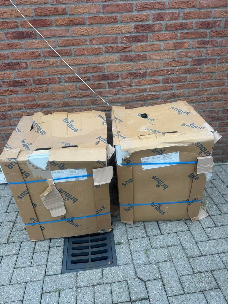Nieuwe keukenkast (2 stuks) -bribus, Ophalen, Wit, Nieuw, Enkelwandige keuken