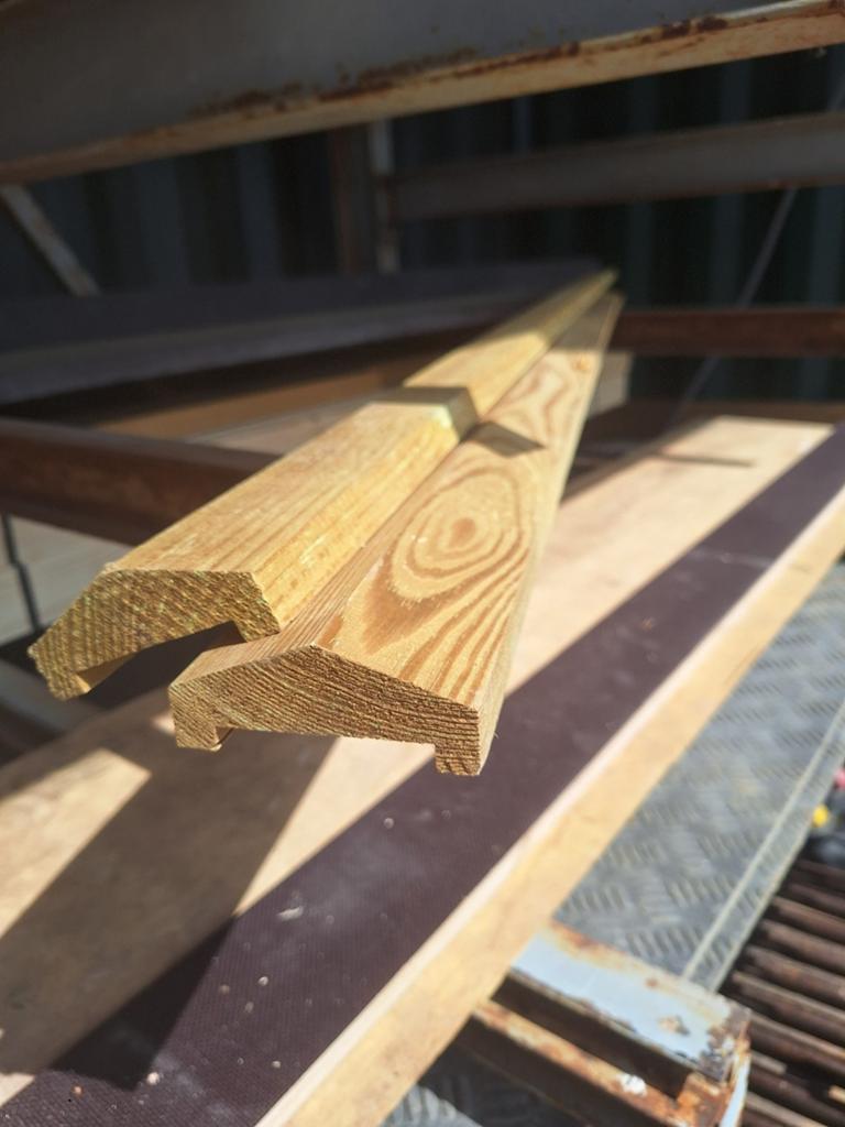 Schutting afdeklat vuren nieuw, Tuin en Terras, Schuttingen, 1 tot 2 meter, Minder dan 3 meter, Nieuw, Ophalen of Verzenden