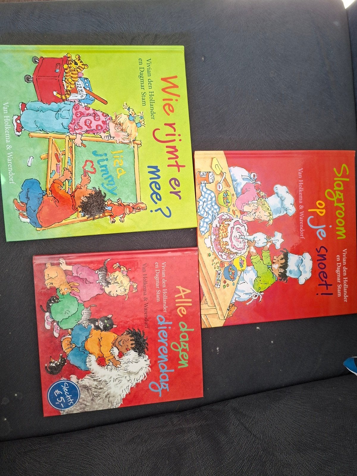 3 kinderboeken van Vivian den Hollander en Dagmar Stam, Ophalen, Zo goed als nieuw, Vivian den Hollander en Dagmar Stam, Fictie algemeen