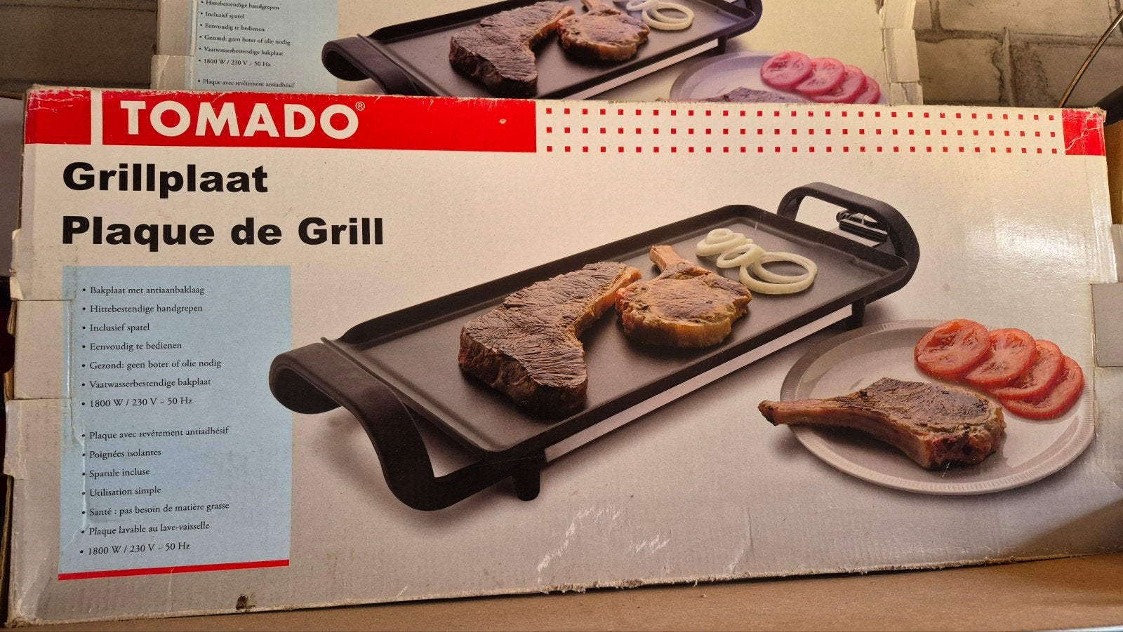 Grillplaat Tomado, Ophalen