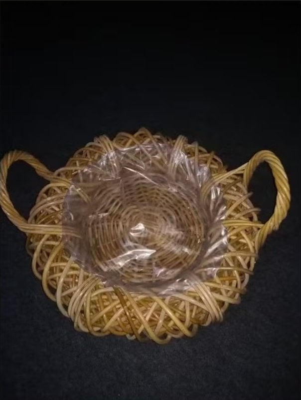 Mooie decoratieve mand, Gebruikt, Mand, Rond, Ophalen of Verzenden