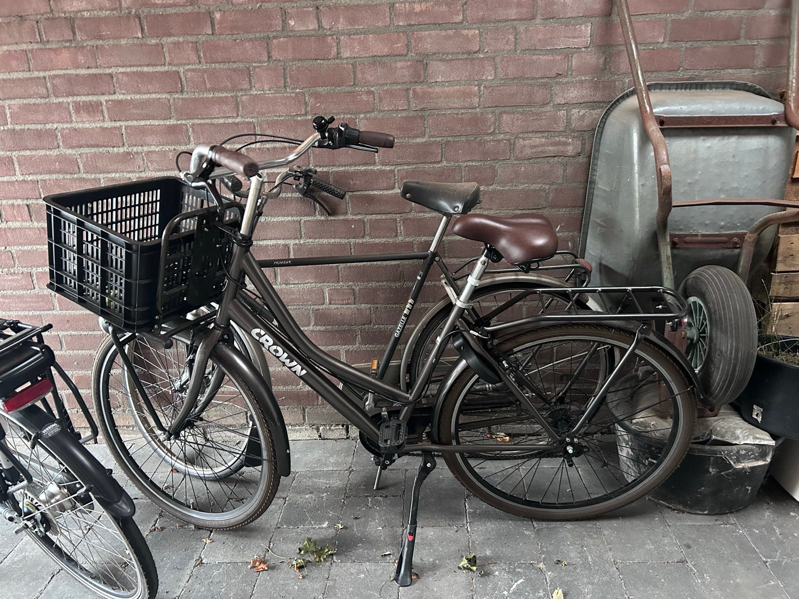 Crown damesfiets met versnellingen en mand, Overige merken, Versnellingen, Ophalen of Verzenden, 53 tot 56 cm