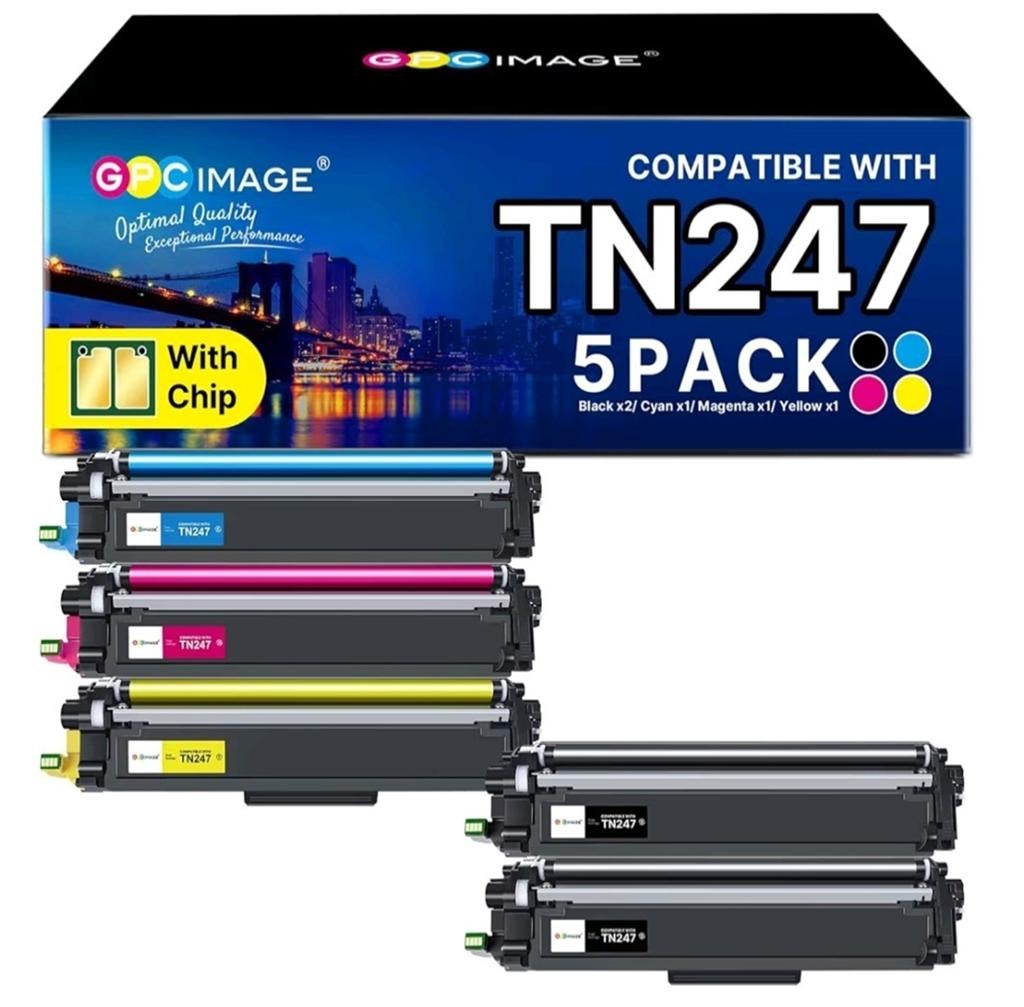 nieuw in doos. TN247 toner sets, pack of 5 toners, Computers en Software, Printerbenodigdheden, Ophalen of Verzenden, Nieuw, Toner