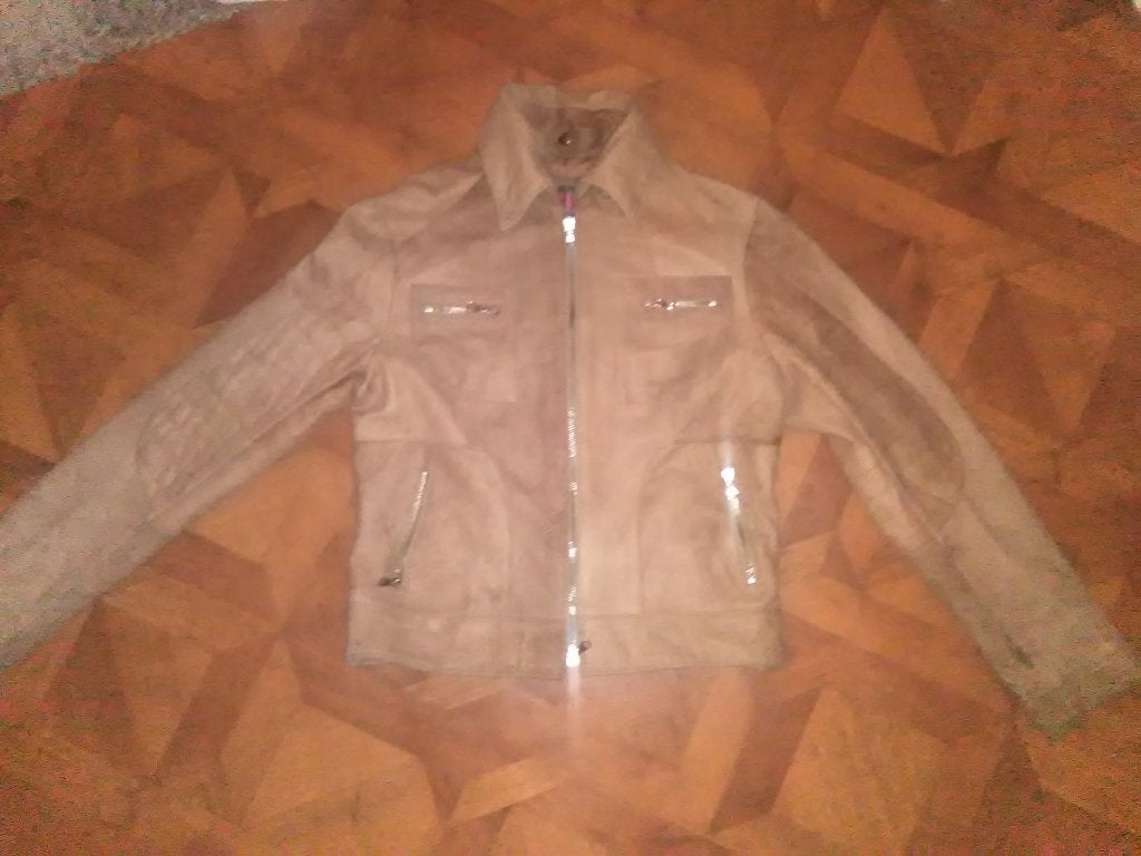 Redskins suede leren korte jas maat M, Maat 48/50 (M), Beige, Ophalen of Verzenden, Zo goed als nieuw
