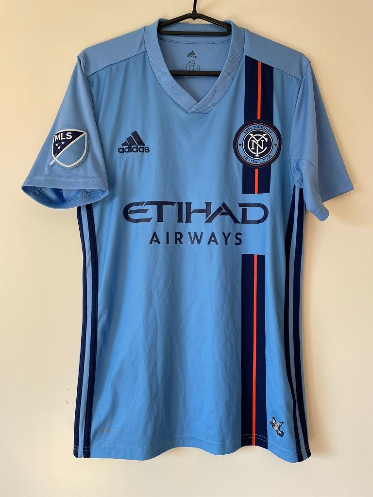 New York City FC Adidas Voetbalshirt Blauw Maat XS, Blauw, Ophalen of Verzenden, Zo goed als nieuw, Adidas