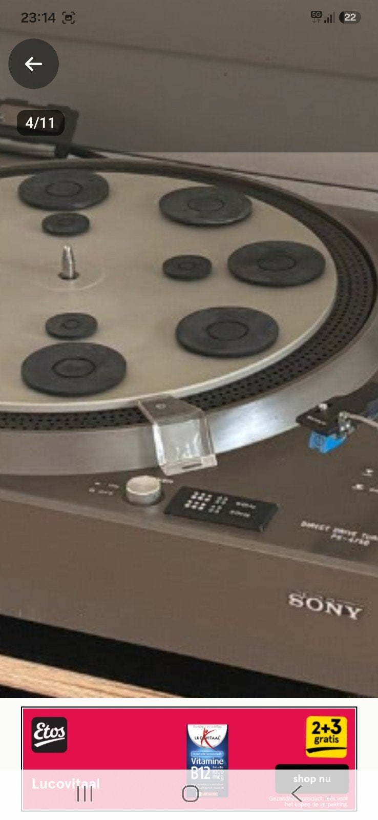 SONY PS-4750 Onderdeel gezocht (zie foto's), Ophalen, Platenspeler-onderdeel, Sony