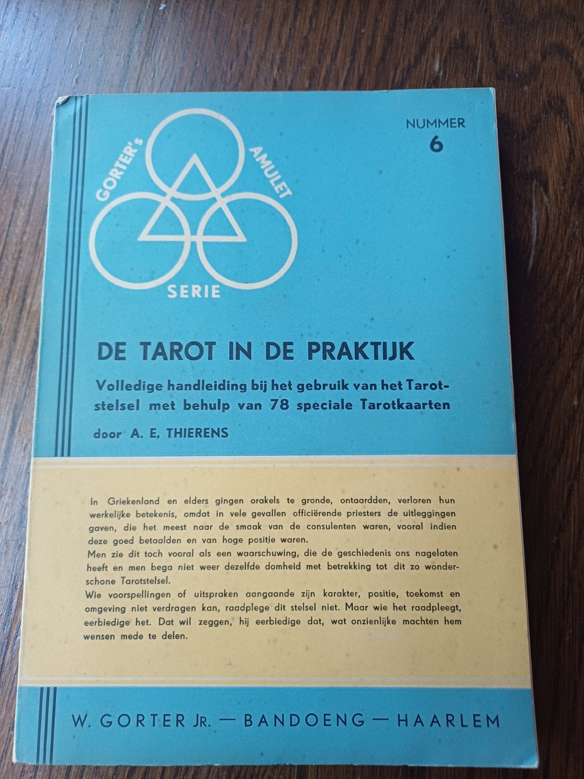 L13 De Tarot in de Praktijk - A.E. Thierens (1961), Ophalen of Verzenden