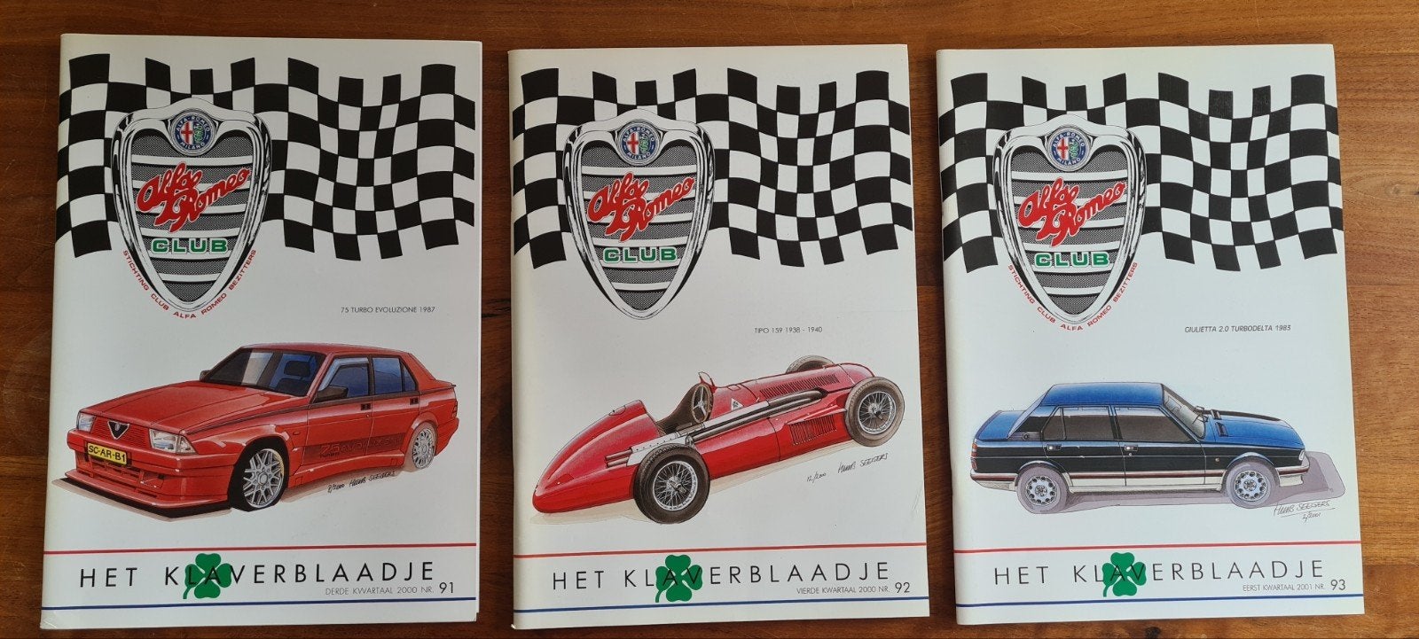 Het Klaverblaadje - Alfa Romeo Club (3 stuks), Ophalen of Verzenden, Gelezen, Alfa Romeo