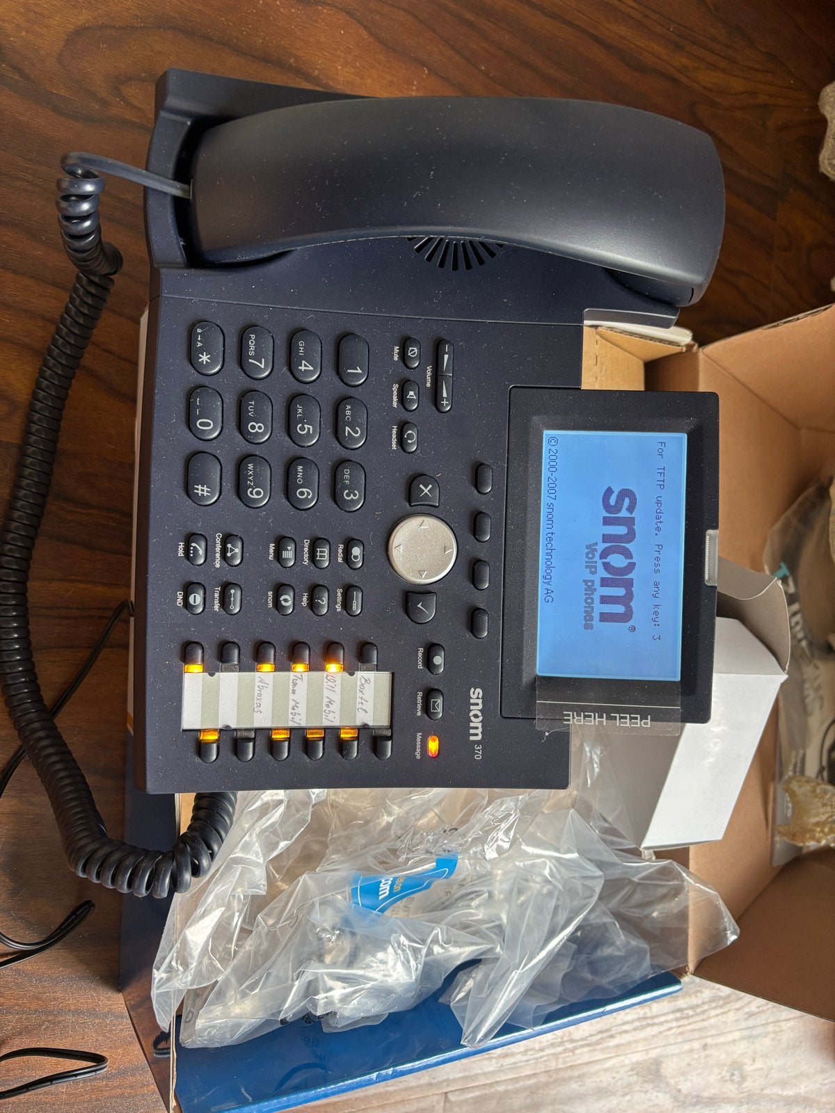 Snom 370 VoIP Business Telefoon - Nieuw in doos, Telecommunicatie, Vaste telefoons | Niet Draadloos, Ophalen of Verzenden, Nieuw