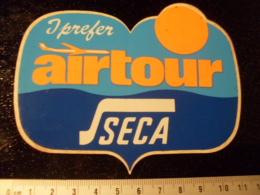 sticker I prefer airtour seca logo embleem