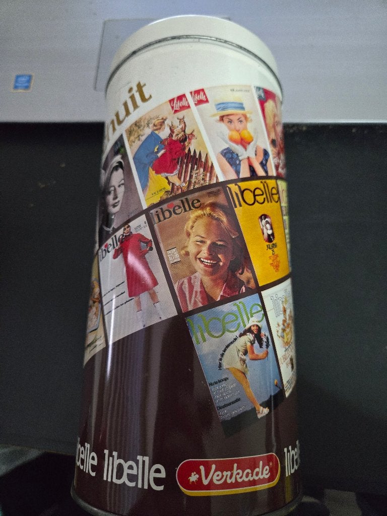 Verkade beschuitbus, 1984  jubileumeditie voor Libelle, Ophalen, Gebruikt, Beschuit, Verkade