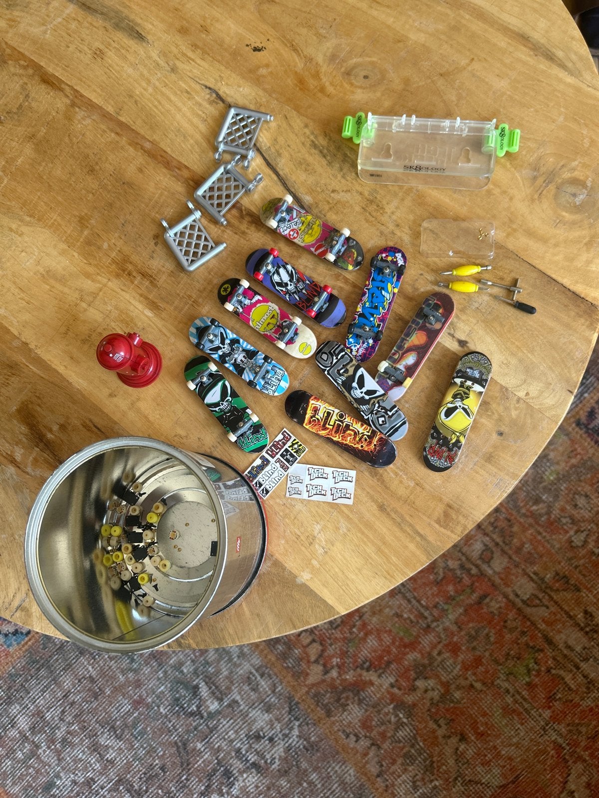 Grote set Tech Deck fingerboards met accessoires, Ophalen, Gebruikt, Jongen of Meisje