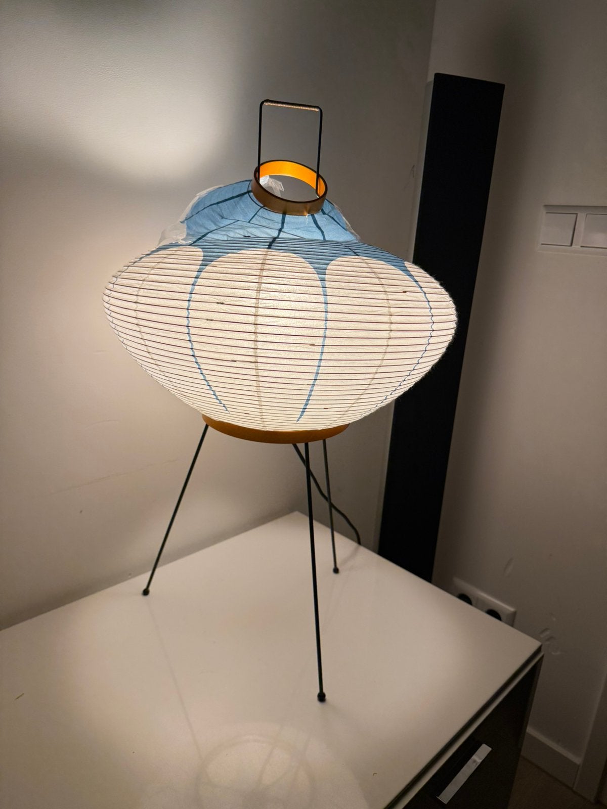 Tafellamp vitra akari 9AD kap kapot, Overige materialen, Gebruikt, Overige merken, 69 cm