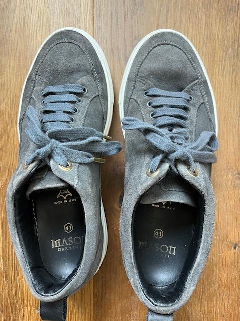 Mason garments grijze suede sneaker, Ophalen of Verzenden, Grijs, Gedragen, Mason garments