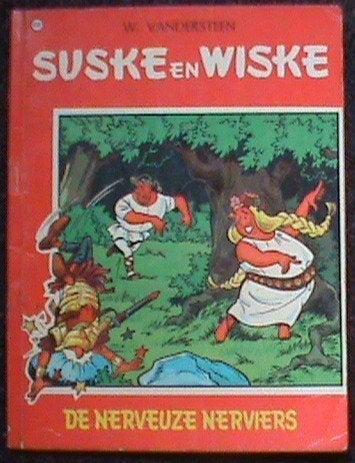 Suske en wiske de nerveuze Nervier 1e druk plastieke versie, Eén stripboek, Ophalen of Verzenden, Gelezen