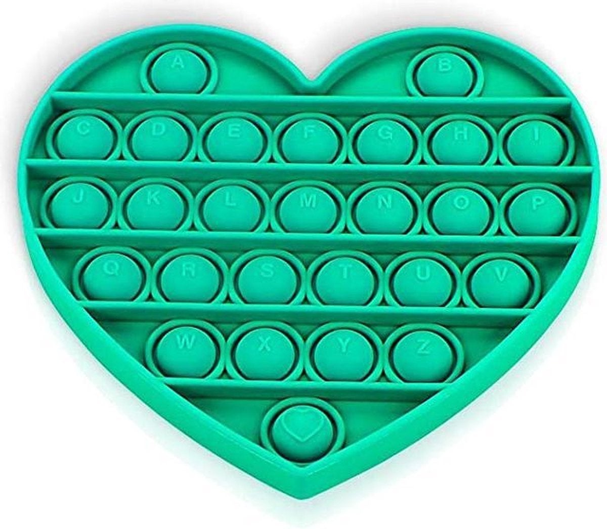 Groene Hart Pop It Fidget Speelgoed met Alfabet, Ophalen of Verzenden, Nieuw, Jongen of Meisje