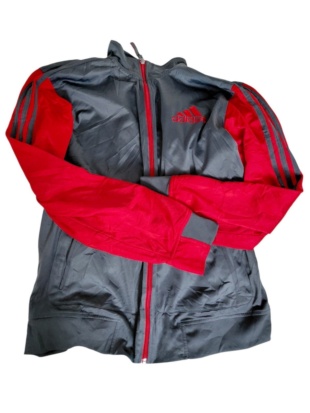 Sport vest met rits XL adidas, Ophalen of Verzenden, Zo goed als nieuw, Maat 52/54 (L), Rood