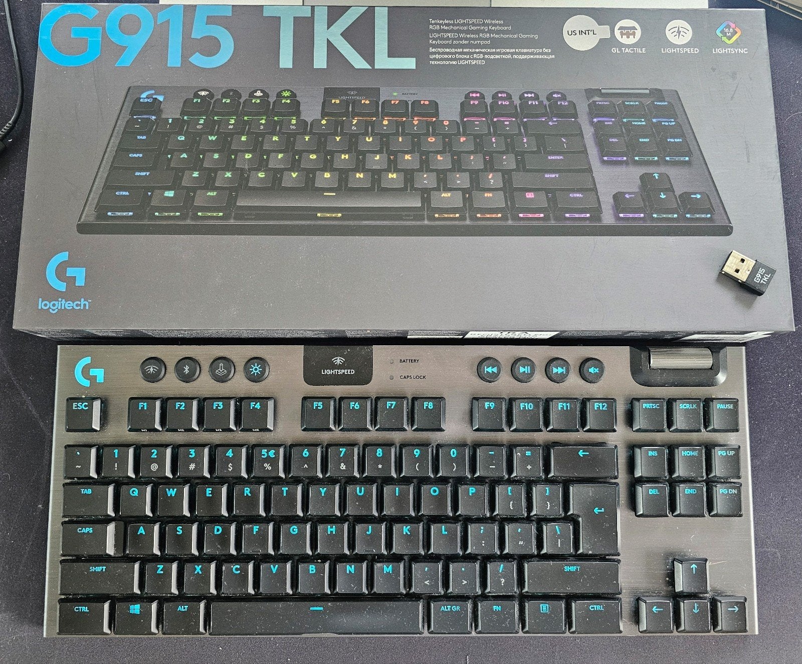 Logitech G915 TKL, Gebruikt, Logitech G, Gaming toetsenbord, Ophalen of Verzenden