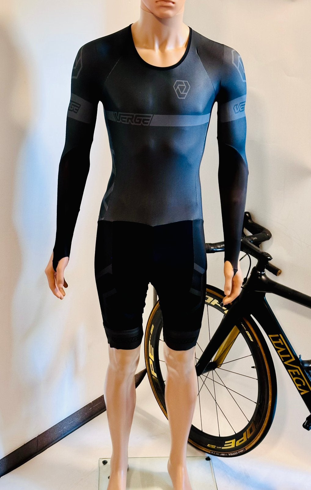 Wielrenkleding tijdritpak snelpak speedsuit maat S Verge, S, Heren, Ophalen of Verzenden, Zo goed als nieuw