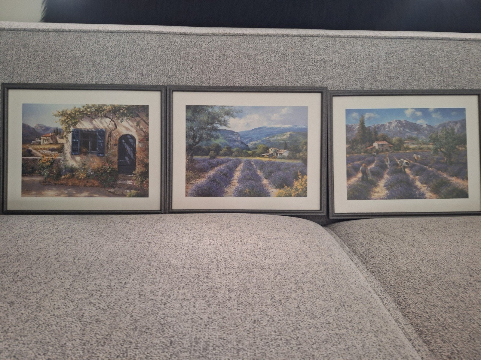 Set schilderijtjes landschap in de provence.+1, Ophalen, Zo goed als nieuw