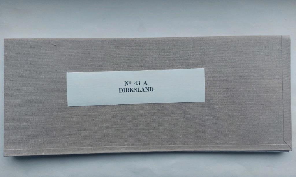 43A stafkaart uit 1968 Dirksland met Melissant Herkingen, Boeken, Atlassen en Landkaarten, Staat der Nederlanden, Ophalen of Verzenden