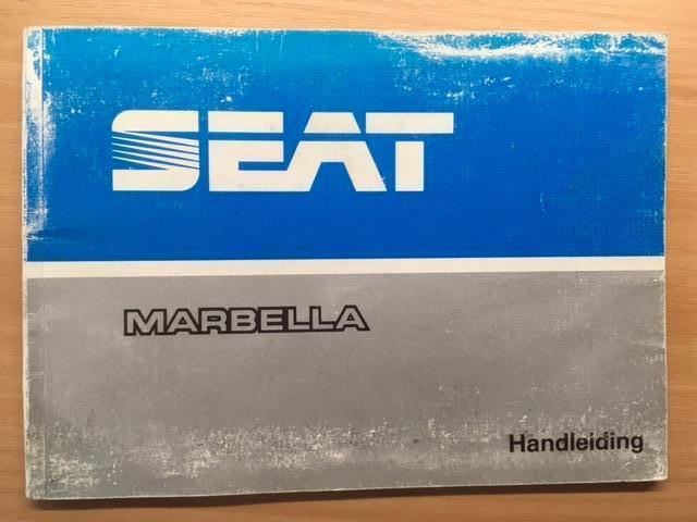 Handleiding/Instructieboekje    Seat  Marbella    1987    NL, Ophalen of Verzenden